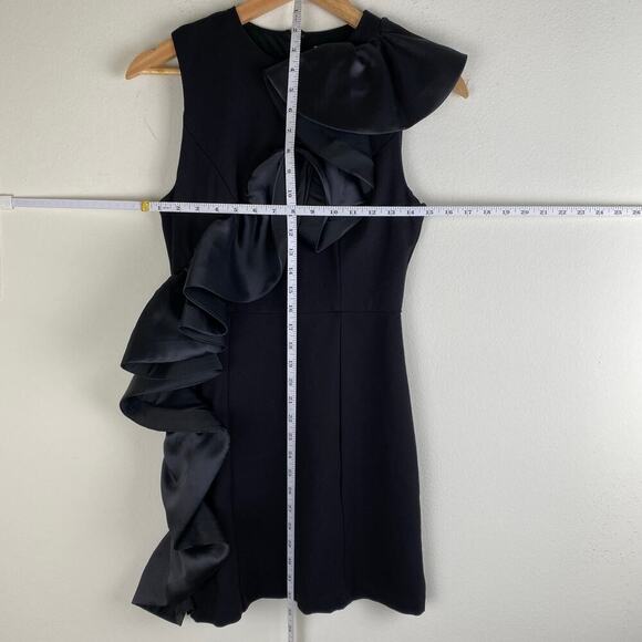 Hutch Ruffle Sheath Dress Size XS Black Mini Anthropologie - Picture 14 of 14